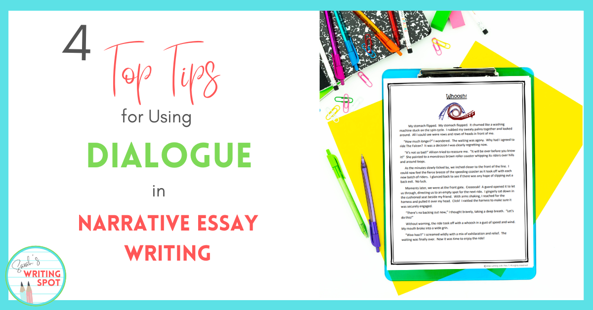 how to write dialogue in narrative essay