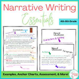 This product contains an example narrative essay and writing unit